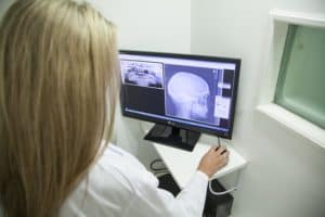 Medical Assistant in Emergency Care Taking X-Ray